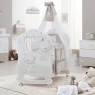 Детская кровать Italbaby Jolie Oblo белый/шоколад